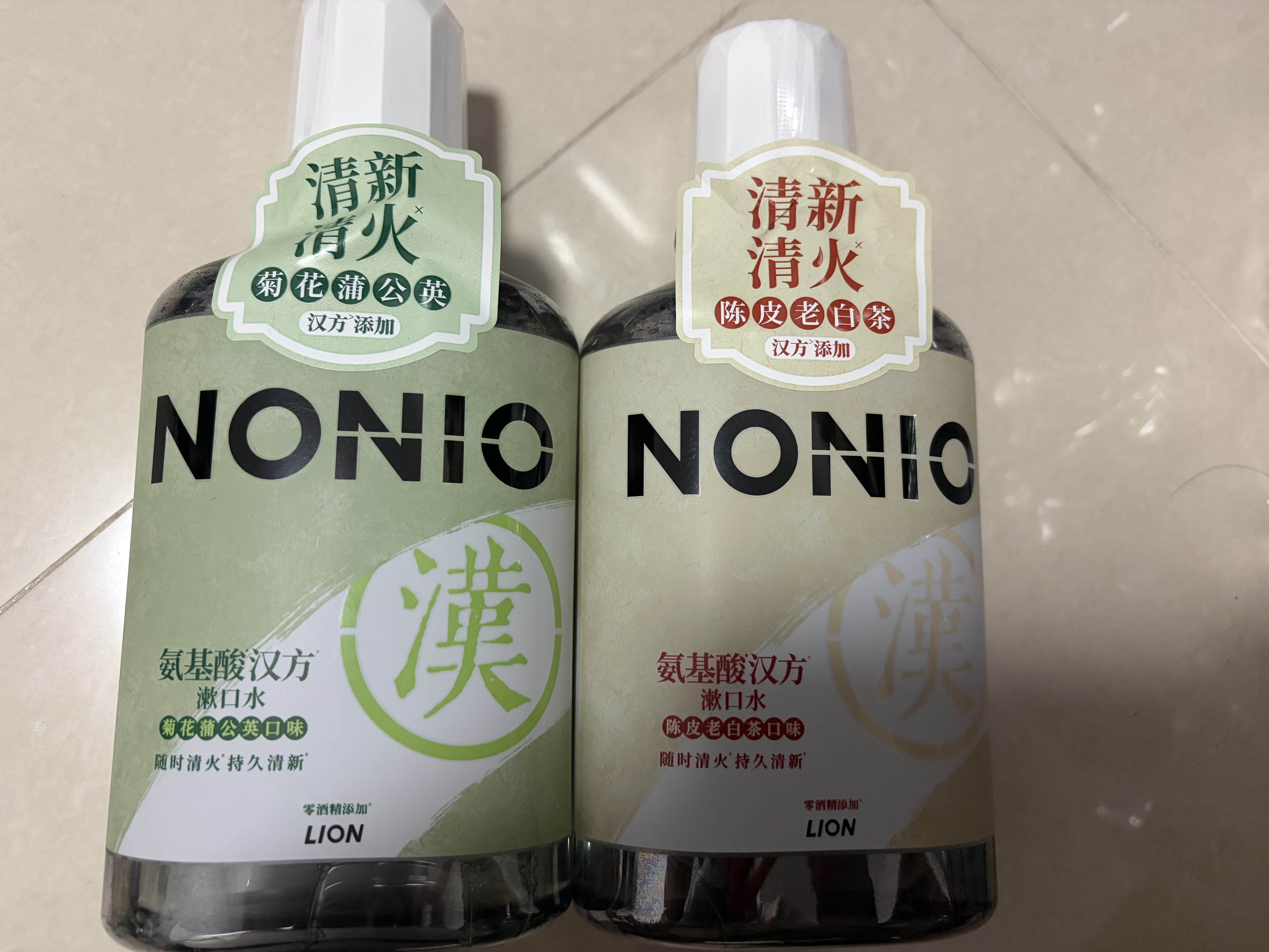 狮王（Lion）NONIO汉方漱口水2瓶组合 随机发货檀健次同款 实拍图