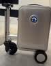 爱尔威（Airwheel）电动行李箱可骑行智能拉杆箱可坐可代步20英寸登机箱 豪华版一银 实拍图