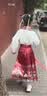 小淘孩儿童古装汉服男女童春秋国学服国风马面裙三字经中秋演出服 红130 晒单实拍图