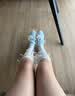 adidas「冰淇淋T头鞋」VS JOG 2.0薄底运动鞋男女阿迪达斯轻运动 浅天蓝/金属银/亮白 (推荐女生选小半码)   36.5 实拍图