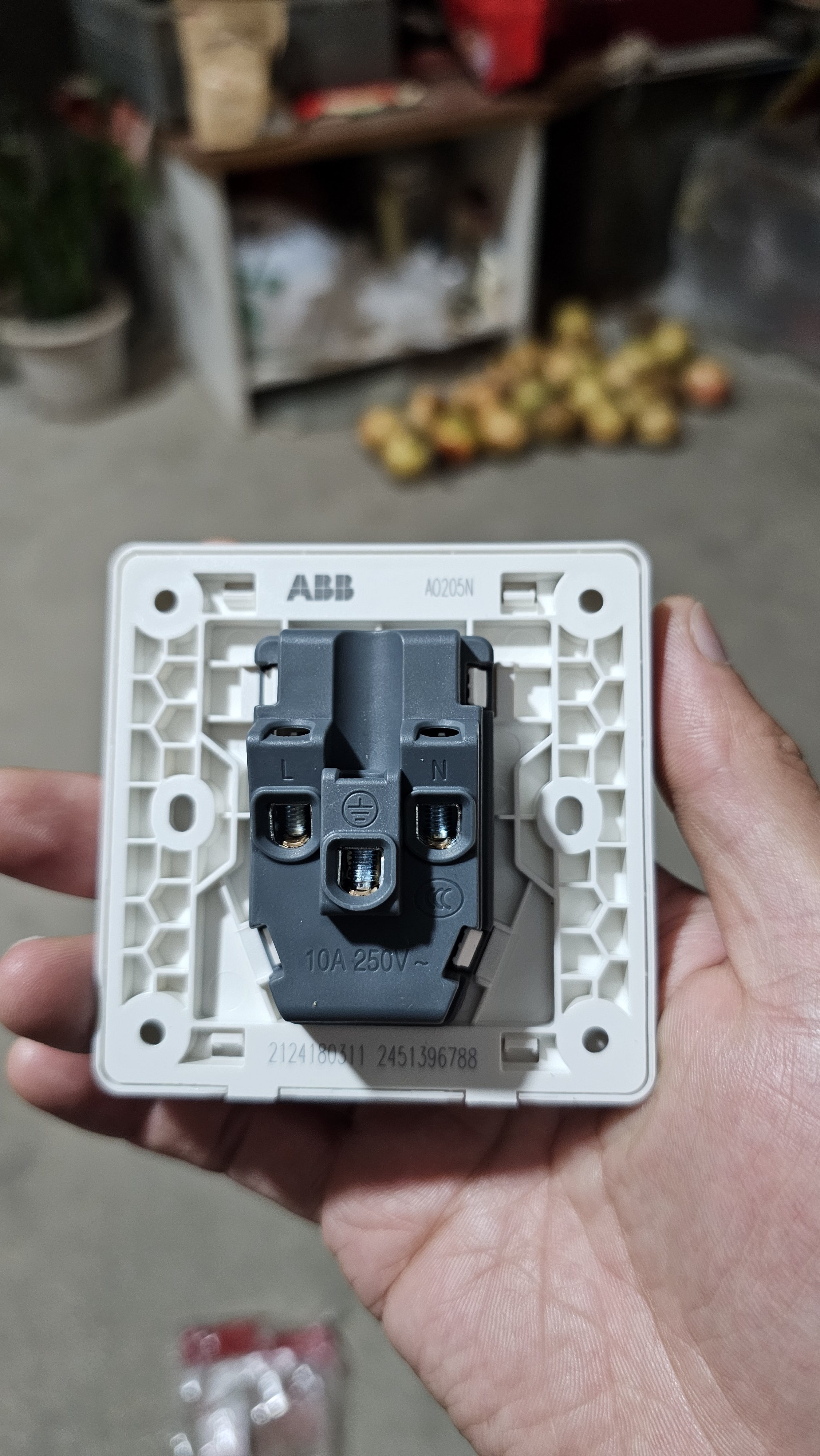 ABB开关插座面板 远致系列白色86型大间距10A五孔插座 AO205N 实拍图