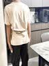 光多拉防水围裙厨房防油污家用做饭无袖帆布工作服男士女士家务清洁卡其 实拍图