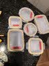 乐扣乐扣（LOCK&LOCK）耐热玻璃保鲜盒微波炉饭盒便当盒学生水果餐盒6件套洗碗机可用 实拍图