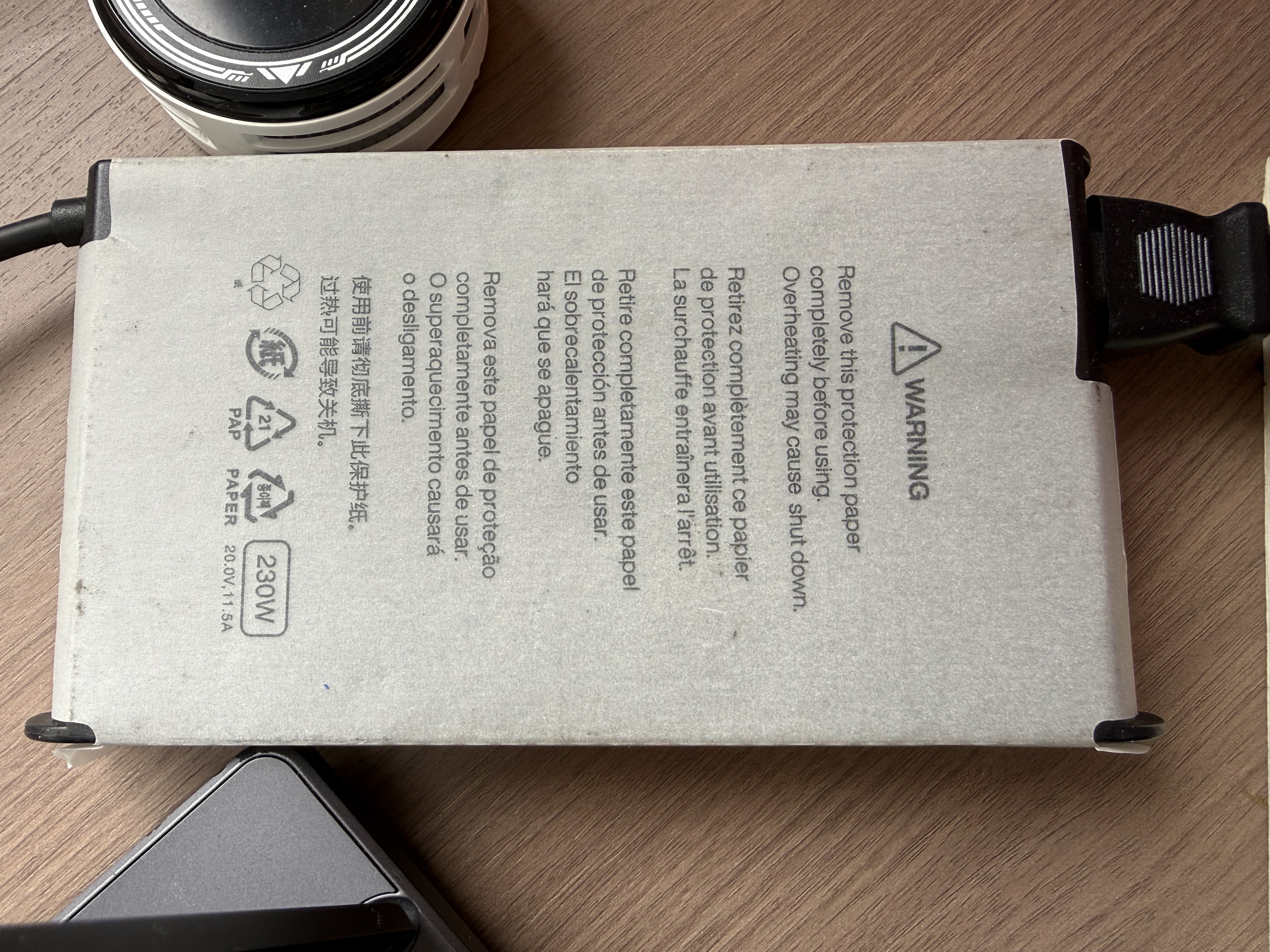 联想（Lenovo）拯救者原装 20V11.5A 230W方口 电源适配器 笔记本充电器 电源线 电脑充电线 黑神话悟空 实拍图