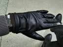 红蜻蜓（RED DRAGONFLY）真皮手套男冬季骑行保暖开摩托车防风加绒加厚情人节礼物羊皮手套 实拍图