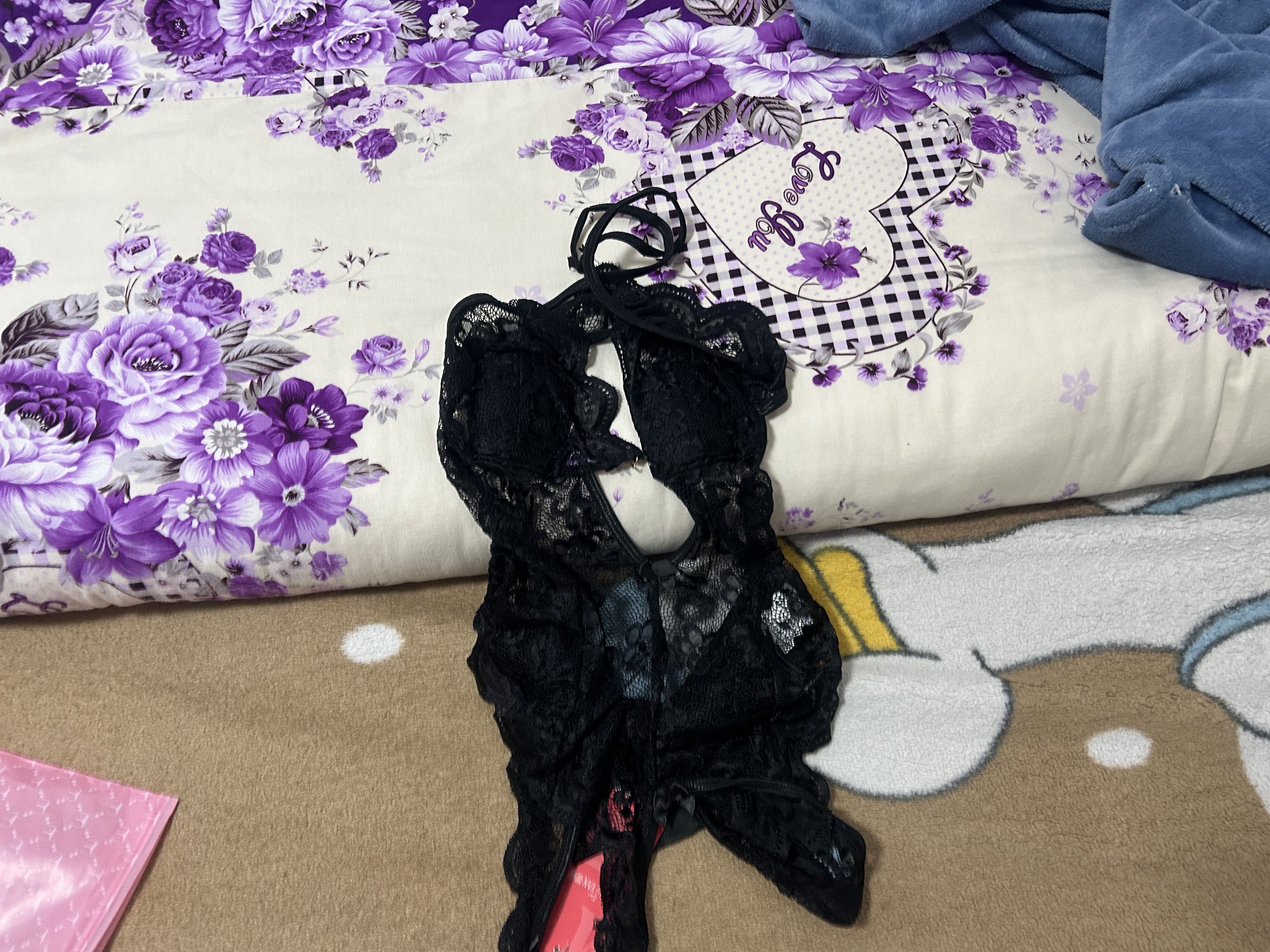 曼烟情趣内衣用品制服纯欲性感睡衣吊带开阴sm羞耻夫妻刺激高档黑9153 实拍图