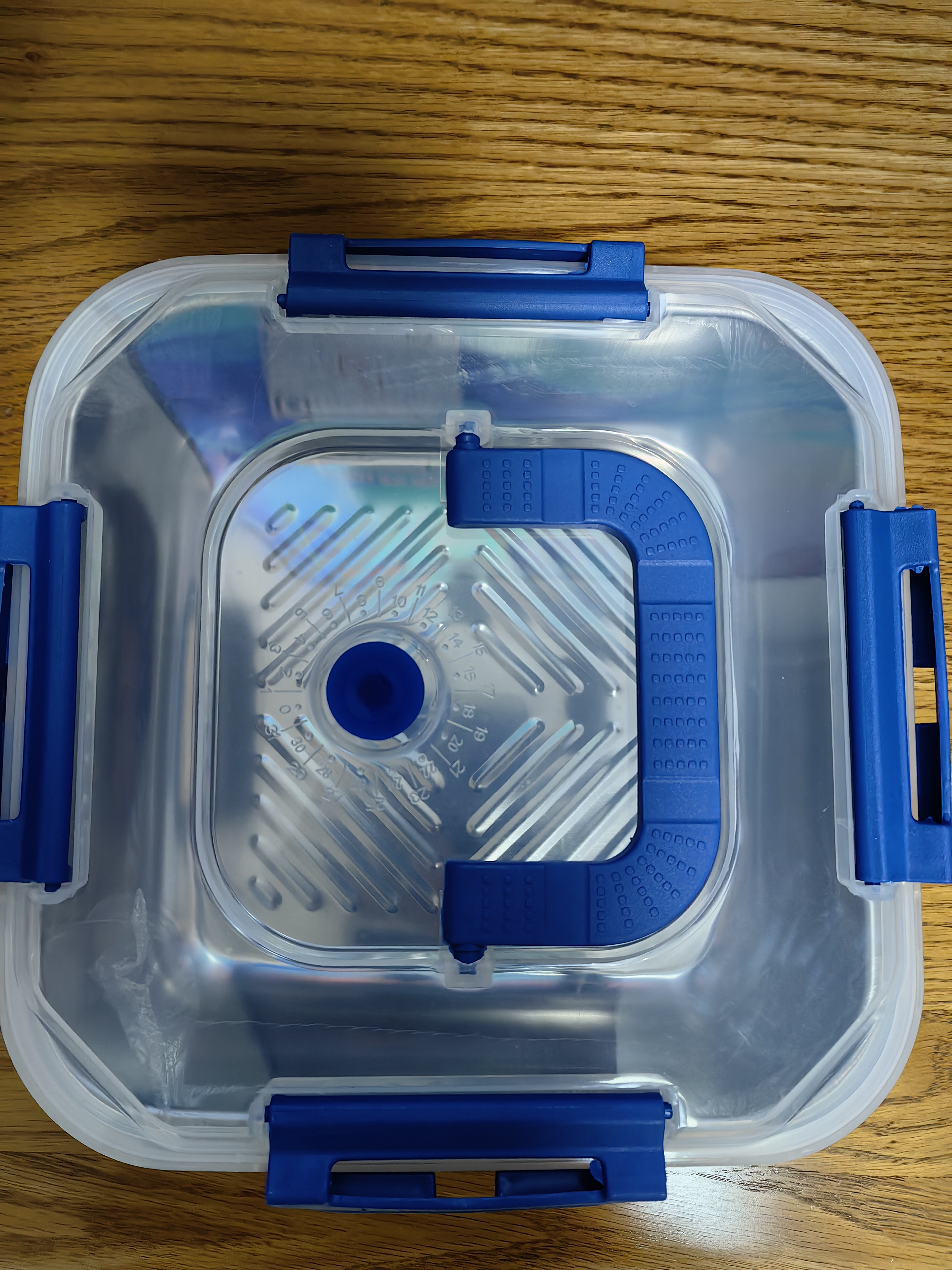 【网红品】不锈钢保鲜盒带盖子全密封冰箱收纳盒户外便当饭盒餐盒 天蓝色单件装2500ml 实拍图