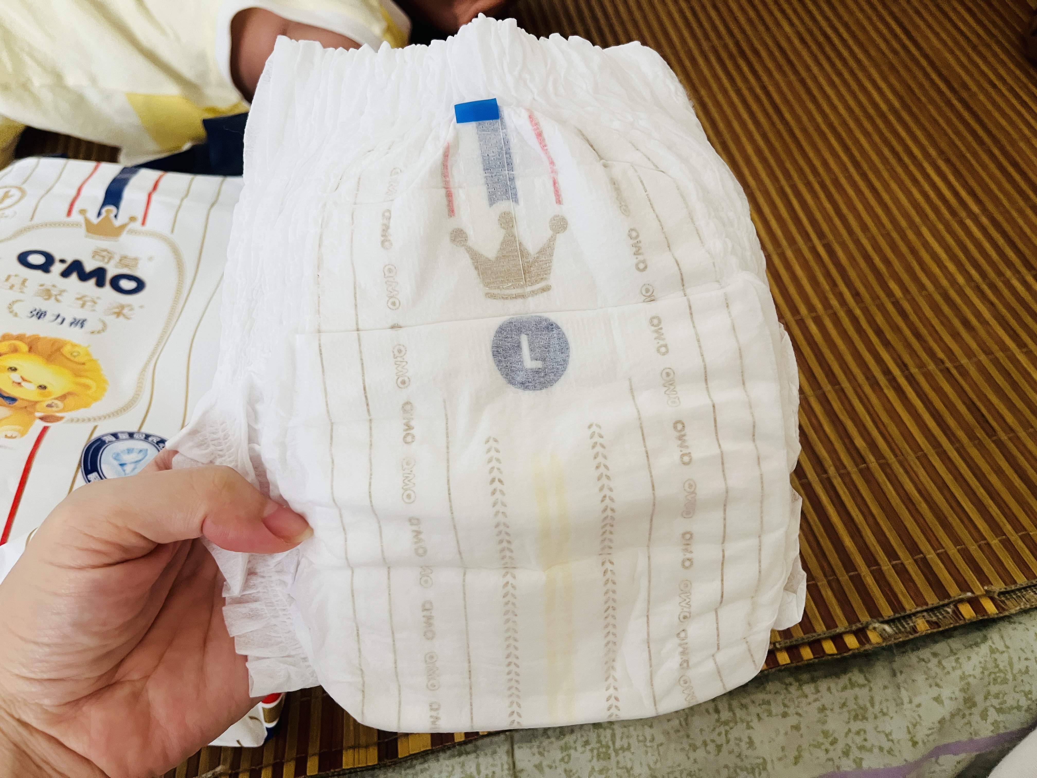 奇莫Q-MO皇家至柔拉拉裤L20片(9-14kg)加大码弹力裤尿不湿超薄透气 实拍图