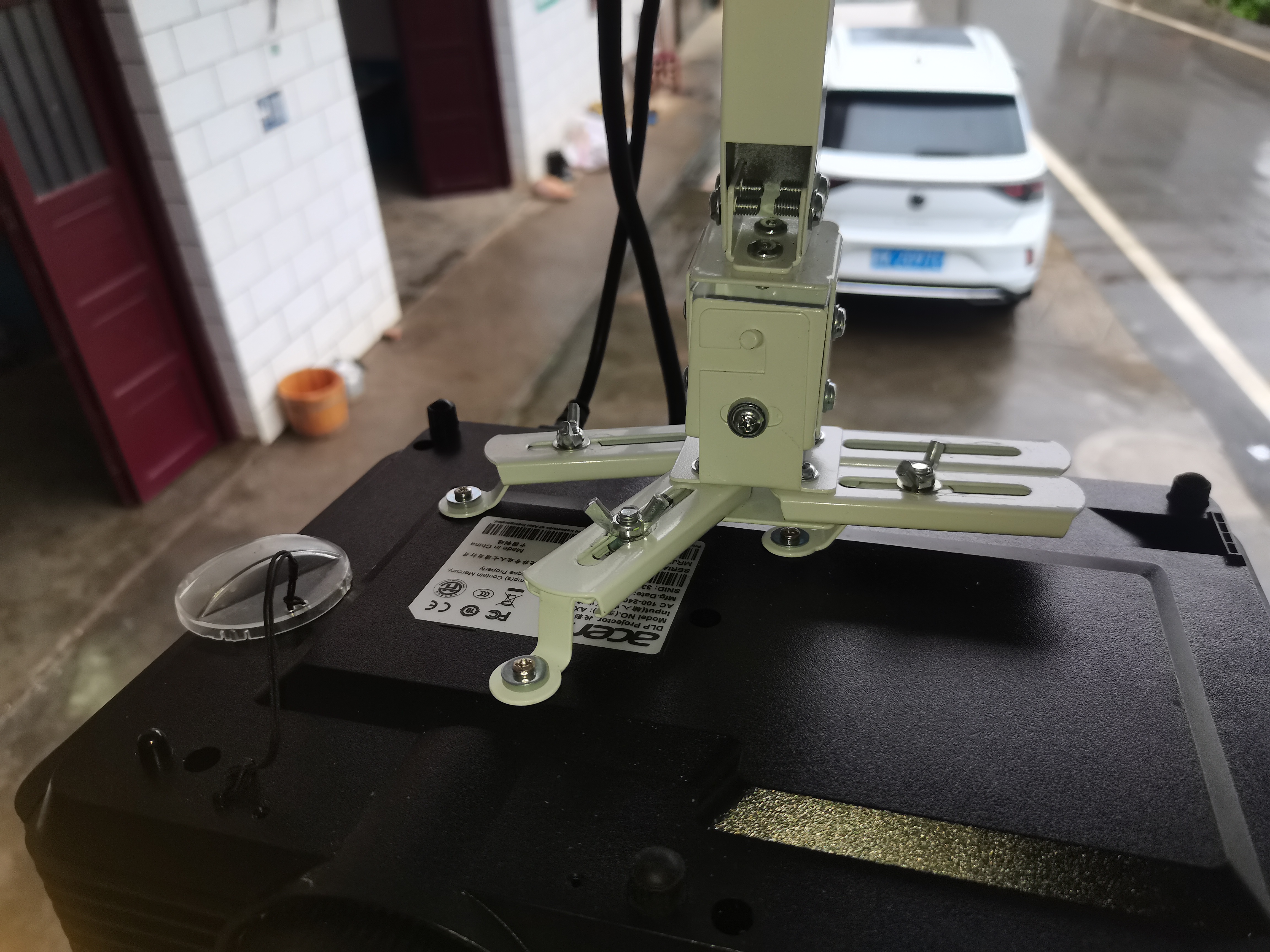 阿斯克投影仪吊架投影仪支架吊装壁挂吸顶通用型办公投影机吊装架适配明基爱普生索尼奥图码松下加厚款 实拍图