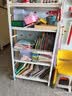 唐辑 书架书柜 学生家用落地置物架铁艺图书架子 白色五层70*30*138 实拍图