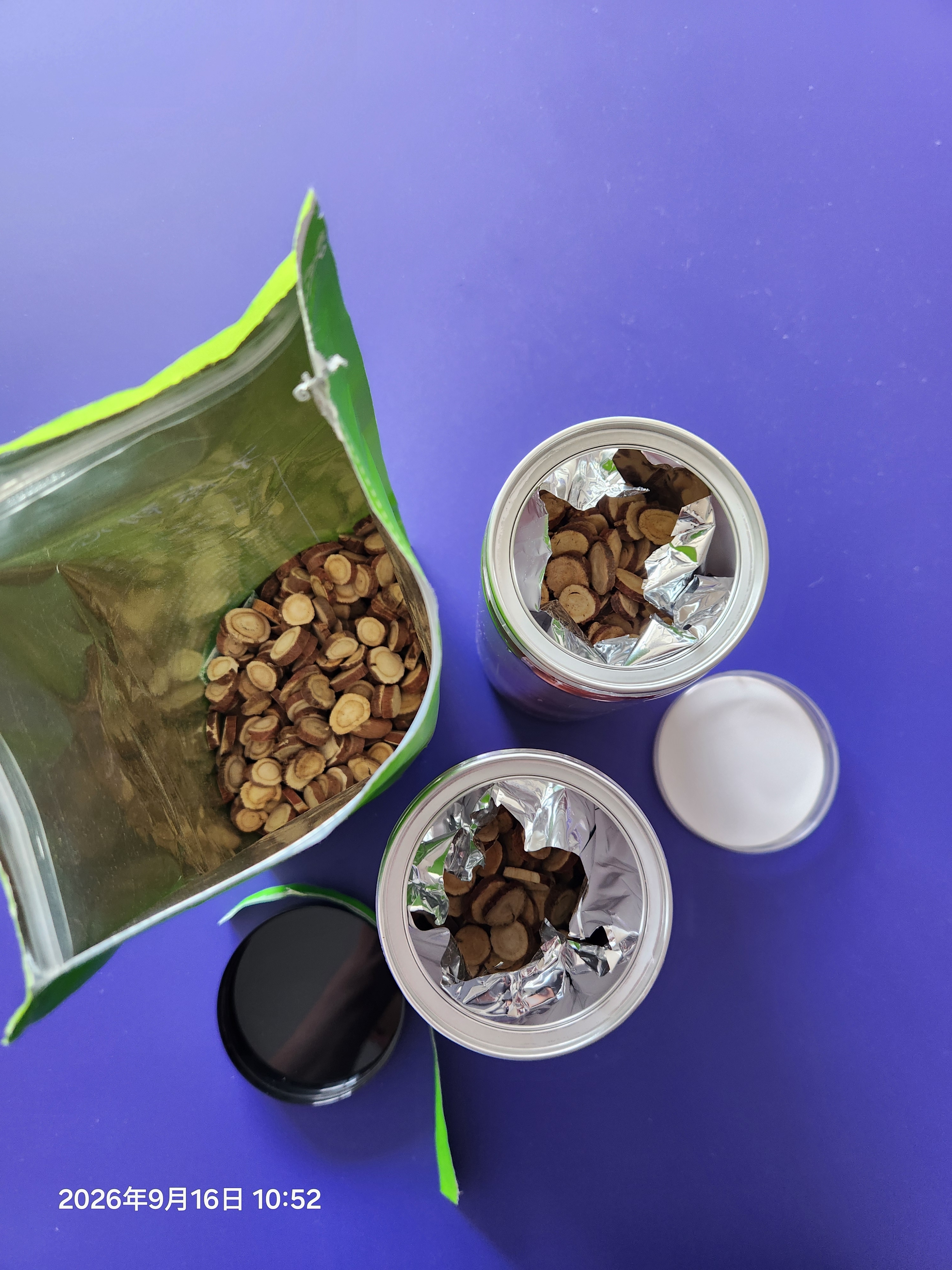 福茗源花草茶 甘草片 精选特级品质大圆片搭姜片茶甘草干姜汤泡水250g 实拍图