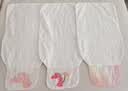 babycare婴儿隔汗巾吸汗巾儿童幼儿园3-6岁纯棉-浆果泡泡24*42cm（3条装） 实拍图