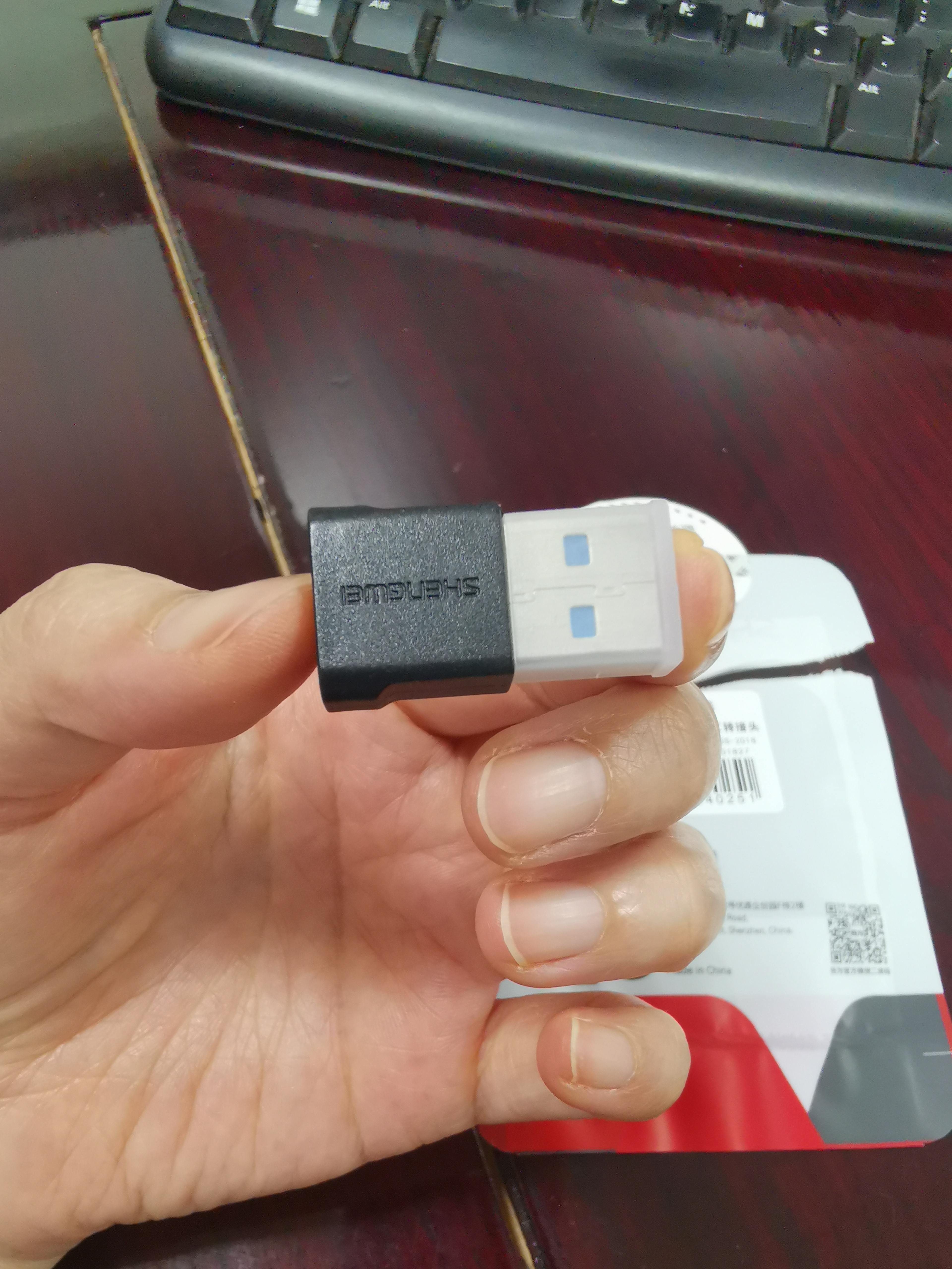 胜为USB3.2转Type-c转接头OTG适用苹果15-17华为安卓手机U盘耳机键鼠充电线笔记本电脑车载ETU0007G 实拍图