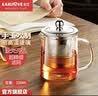 金灶（KAMJOVE）茶壶飘逸杯 功夫茶壶 茶水分离玻璃泡茶壶办公室茶具过滤花茶壶 A-01【350ml】 实拍图