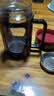 新款玻璃杯商务防爆把手大容量手柄办公室泡茶水杯防摔男女杯子 活动商务黑【两款随机发】 500ml 实拍图