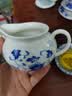 金灶（KAMJOVE）青花瓷陶瓷功夫茶具套装 品茗杯茶杯茶壶 三才盖碗茶具 KP-95【玲珑牡丹款】 实拍图