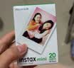 INSTAX富士instax立拍立得 mini相纸 白边双包20张+闪闪星钻边框贴 实拍图