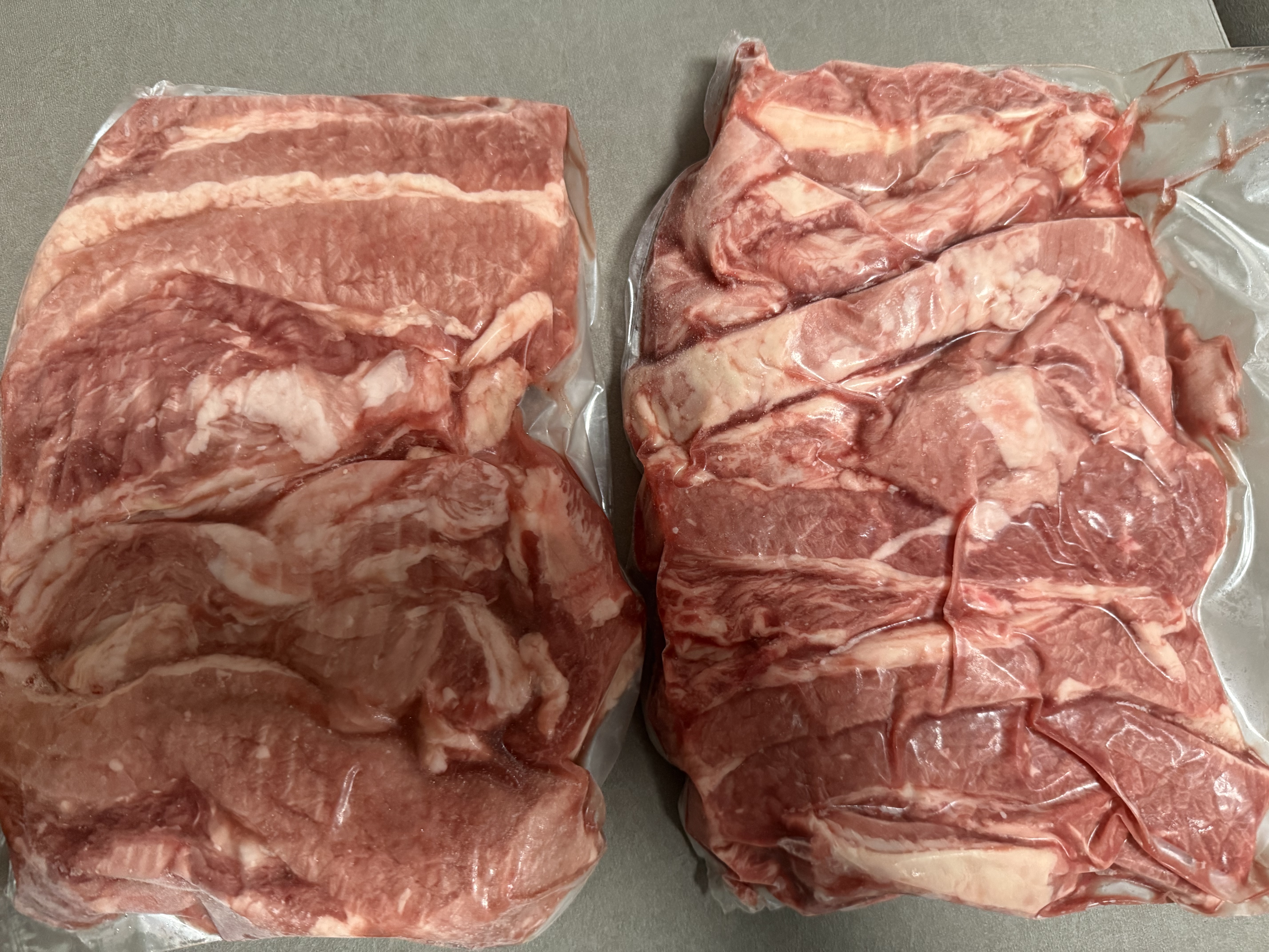 鲜京采惠选 巴西原切牛肋肉净重2斤 牛胸腹部位肋条肉 炖煮 实拍图