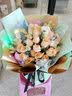 领香鲜花速递33朵香槟玫瑰花束送老婆表白女友生日礼物全国同城配送 33朵香槟玫瑰花束—女神款 实拍图