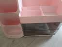 EACHY七夕礼物化妆品收纳盒大容量桌面护肤品多功能抽屉口红盒-樱花粉 实拍图