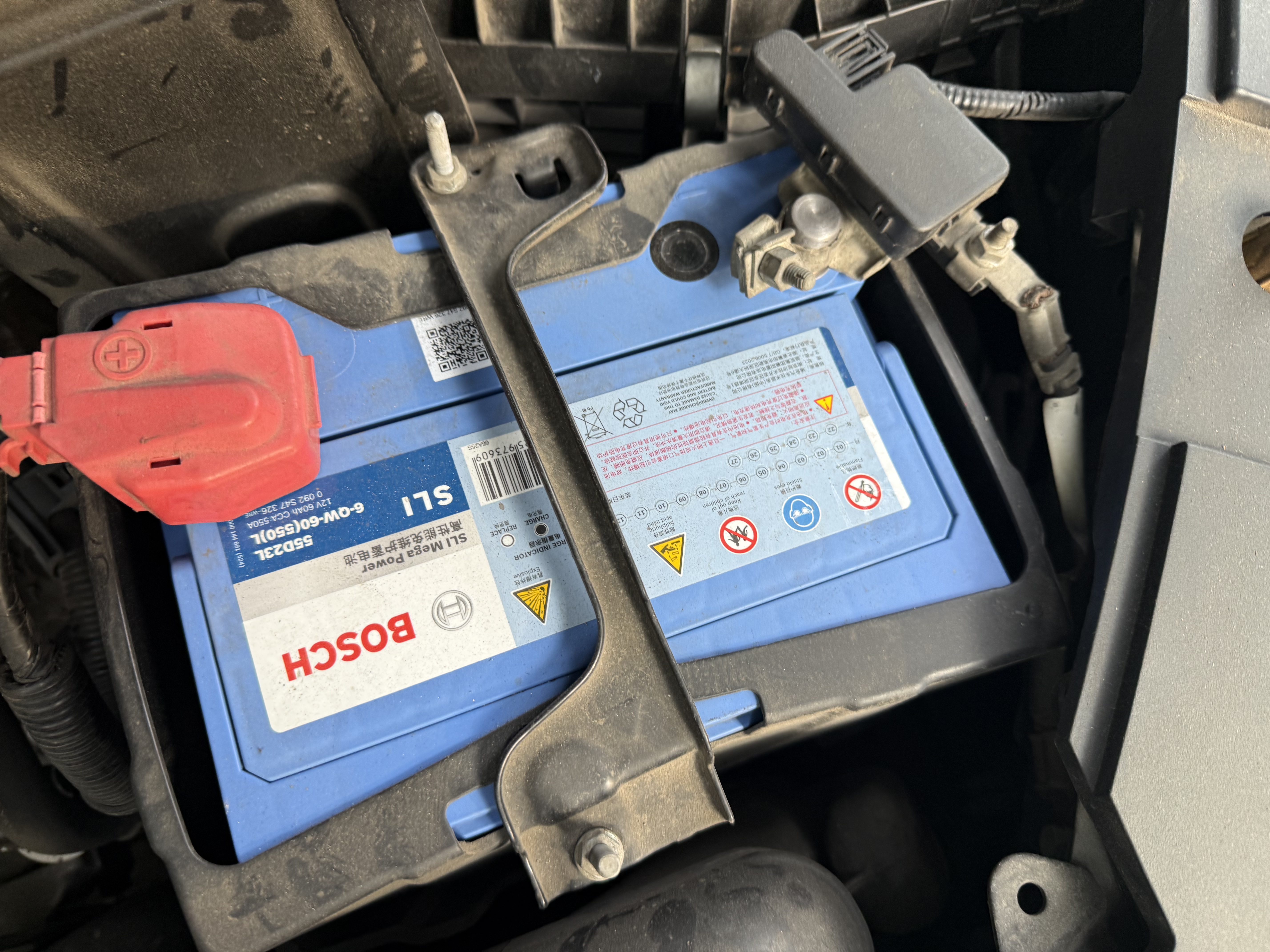 博世（BOSCH）汽车电瓶蓄电池自营原厂适配免维护55D23L 12V以旧换新上门安装 实拍图