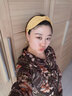 KASIYU 韩版时尚鹿皮发箍女洗脸发带洗漱化妆头箍女运动束发带发松紧带发饰百搭款头巾 黄色 实拍图