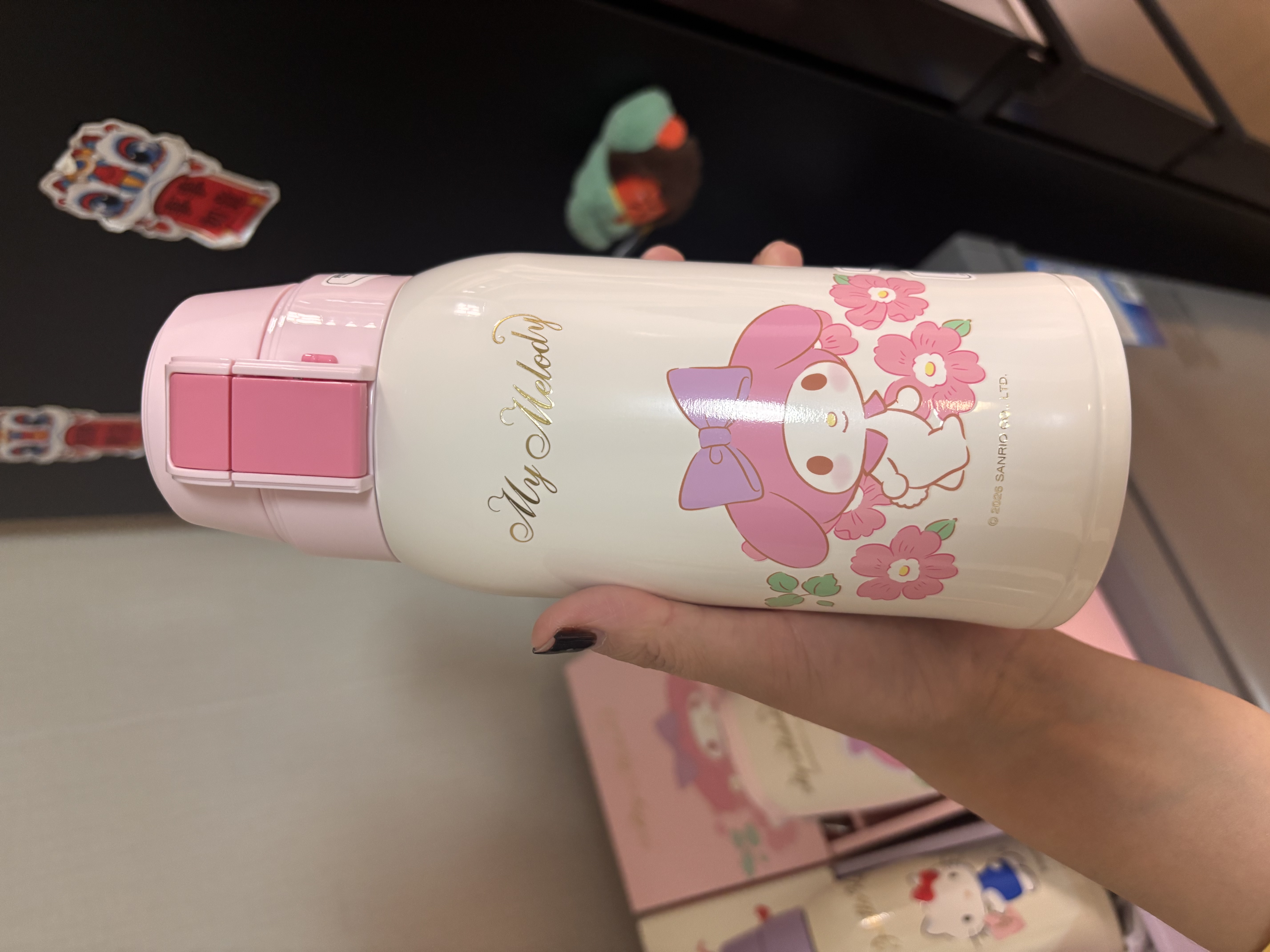 杯具熊（BEDDYBEAR）复古双饮儿童保温杯带吸管儿童水杯大容量学生杯子620ML美乐蒂 实拍图