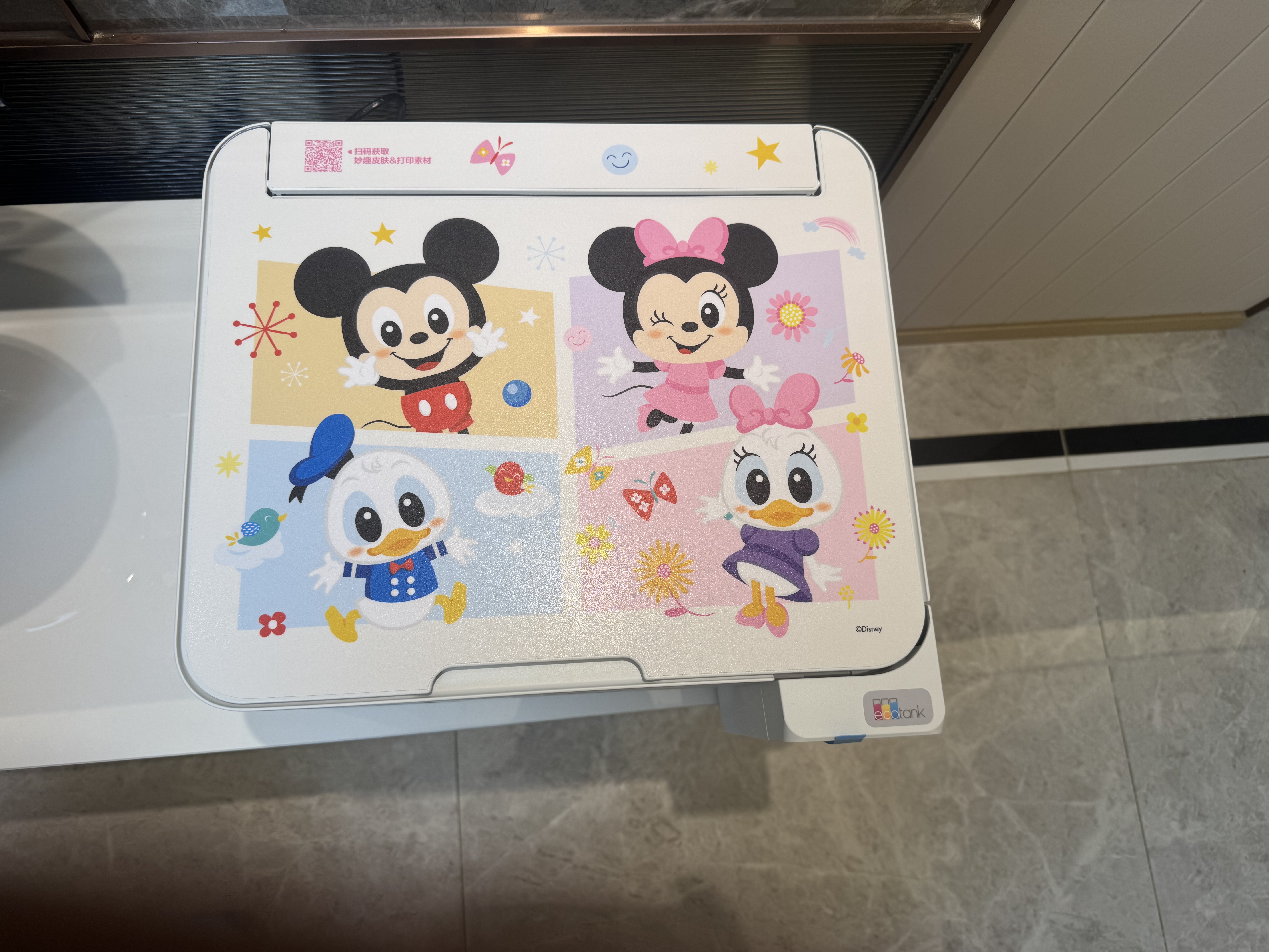 爱普生（EPSON）【6代新品】L4356墨仓式彩色无线AI学习打印机一体机家用办公  L4266升级版[自动双面 液晶屏 白] 实拍图