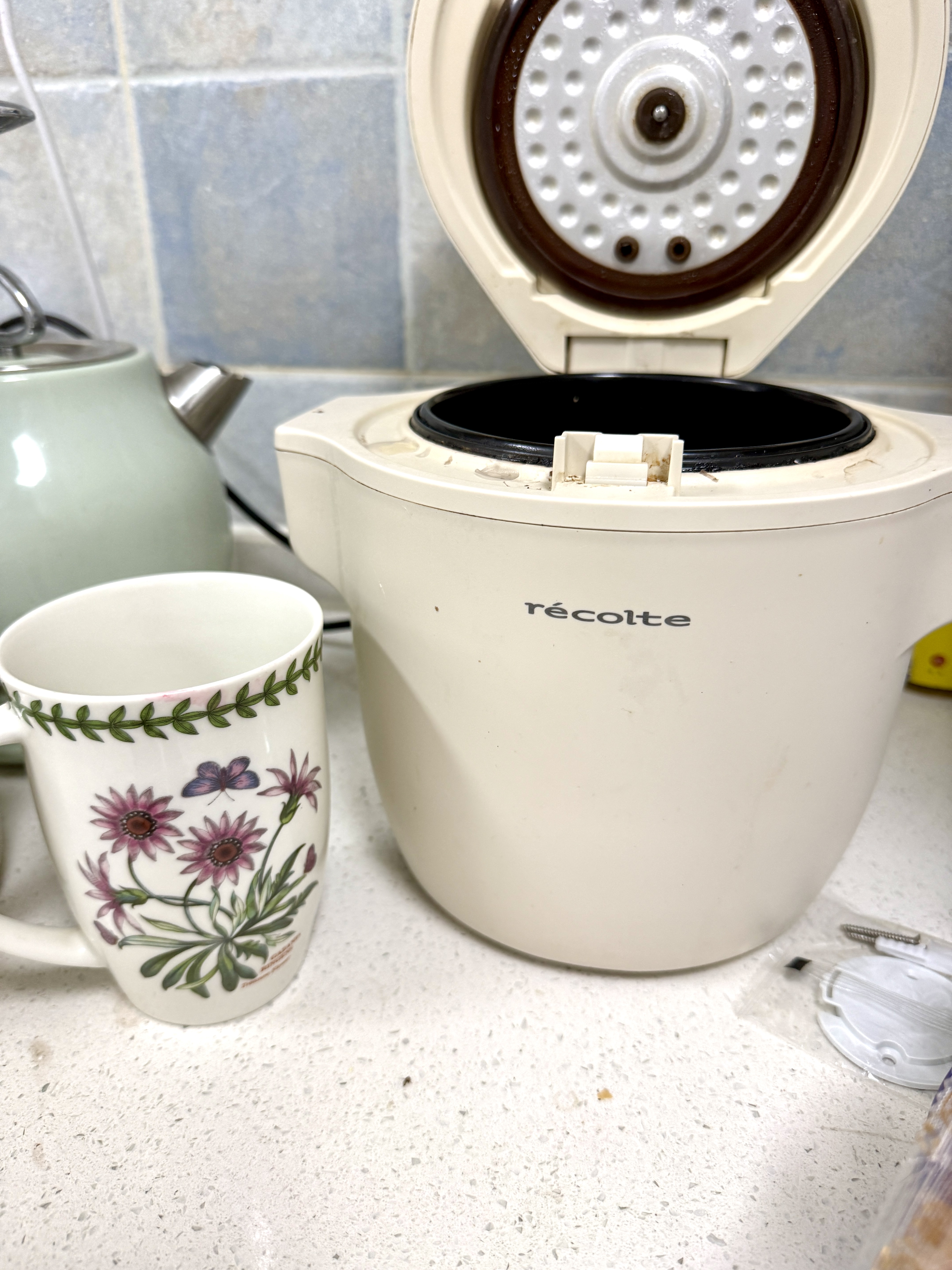 丽克特（recolte） 迷你电饭煲不粘锅煮饭1.2L  智能小型1-2人家用可预约小家电婴儿煮粥煲汤锅多功能煮饭电饭锅 1-2人电饭煲-香草白 1.2L 实拍图