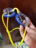 英发（YINGFA）儿童泳镜 高清防雾舒适防水青少年专业竞速小框游泳眼镜 土黄\蓝 实拍图