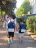 得力（deli）小学生护脊书包男女孩大容量减负背包BB161升级款 1-3年级蓝色 实拍图