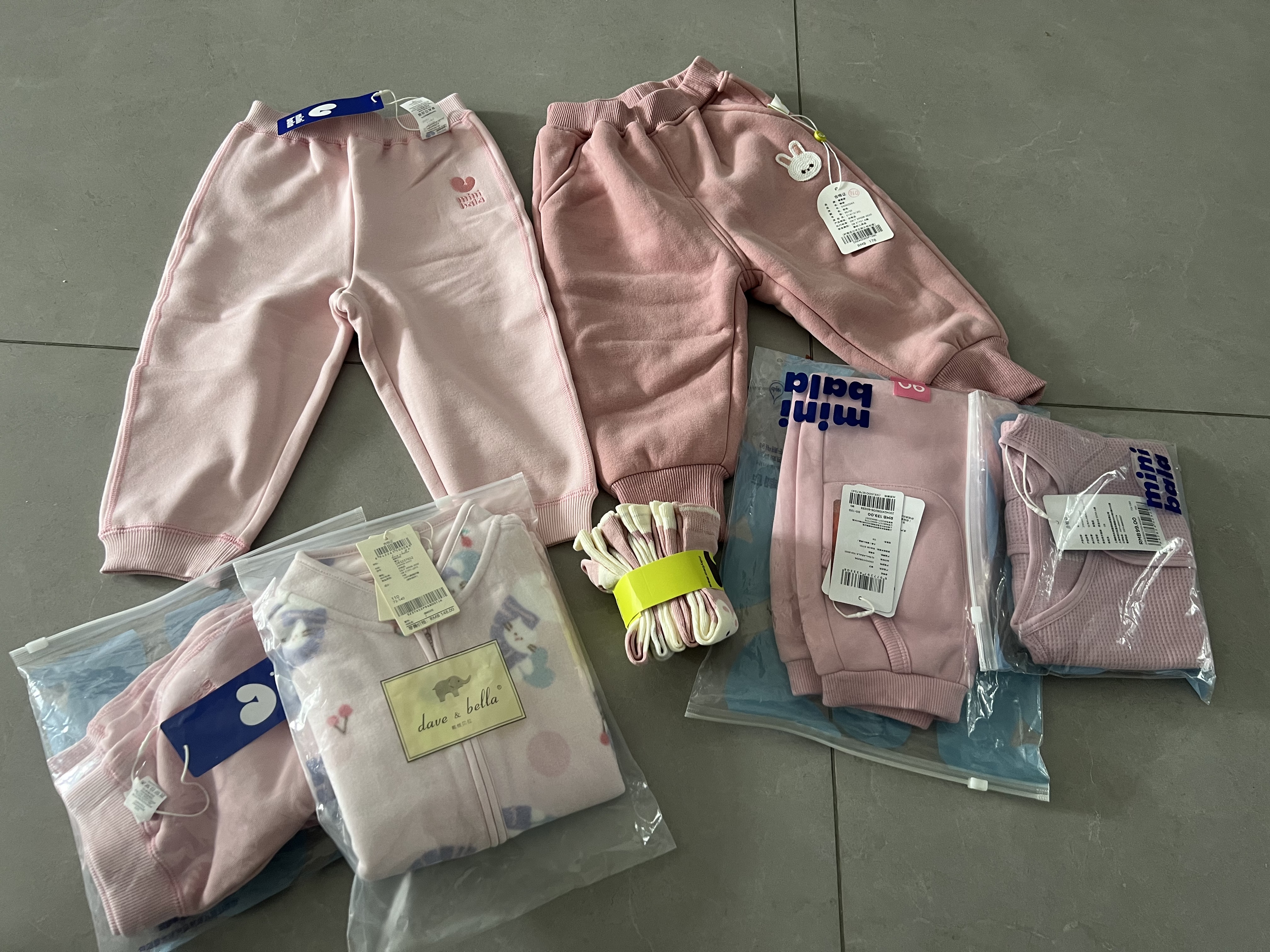 迷你巴拉（minibala）【蹦蹦裤】男女童裤子宝宝秋棉弹卫裤运动裤长裤 实拍图