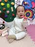 成长寄婴儿袜子冬季加绒加厚男宝中筒袜新生宝宝室内学步防滑隔凉地板袜 实拍图