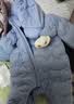 巴拉巴拉童装婴儿连体衣轻薄羽绒服宝宝衣服冬装抱衣爬服男童女童萌趣可爱 萌萌熊爪蓝 700+清洁度 90 cm-充绒量47g 实拍图