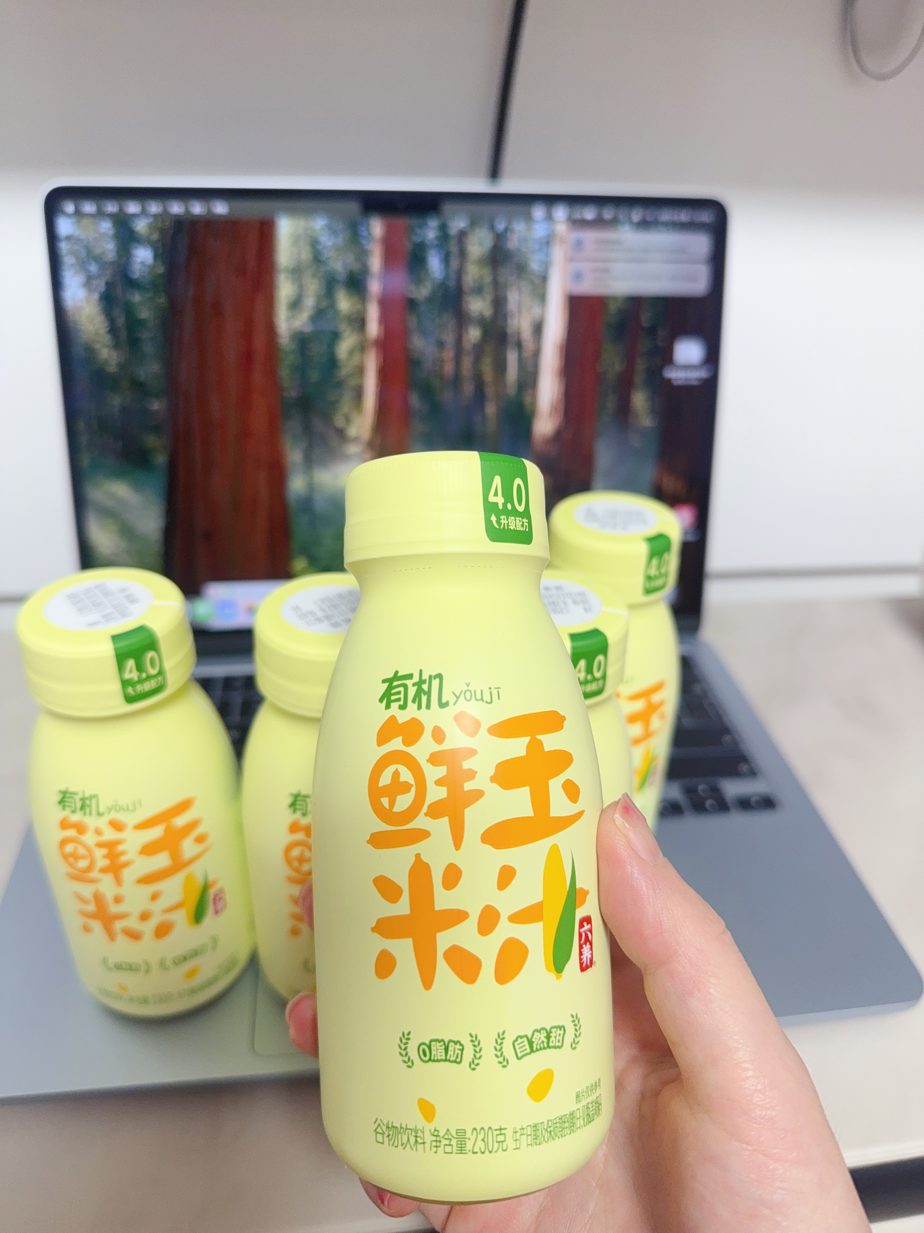 六养（LIUYANG）有机玉米汁甄选新鲜玉米现榨现灌五谷杂粮早餐冲饮料230g*6瓶 实拍图