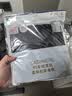 优衣库HEATTECH EXTRA WARM混纺圆领T恤/9分袖男装9%羊绒481441 481441/09黑色 L 实拍图