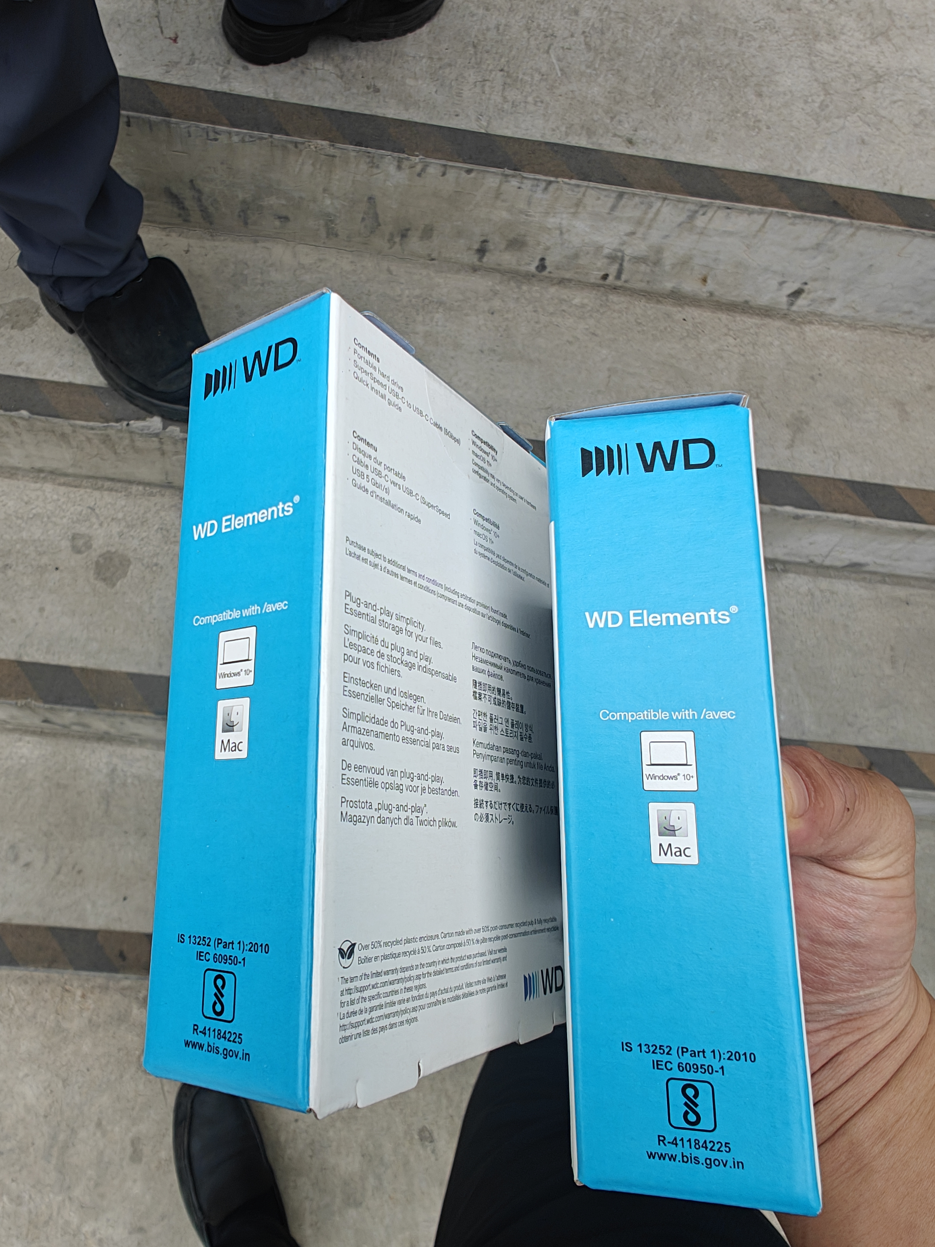 西部数据（WD）移动硬盘4TB  USB-C接口 元素系列 2.5英寸 机械硬盘 笔记本电脑外接 外置扩容备份 大容量存储 实拍图
