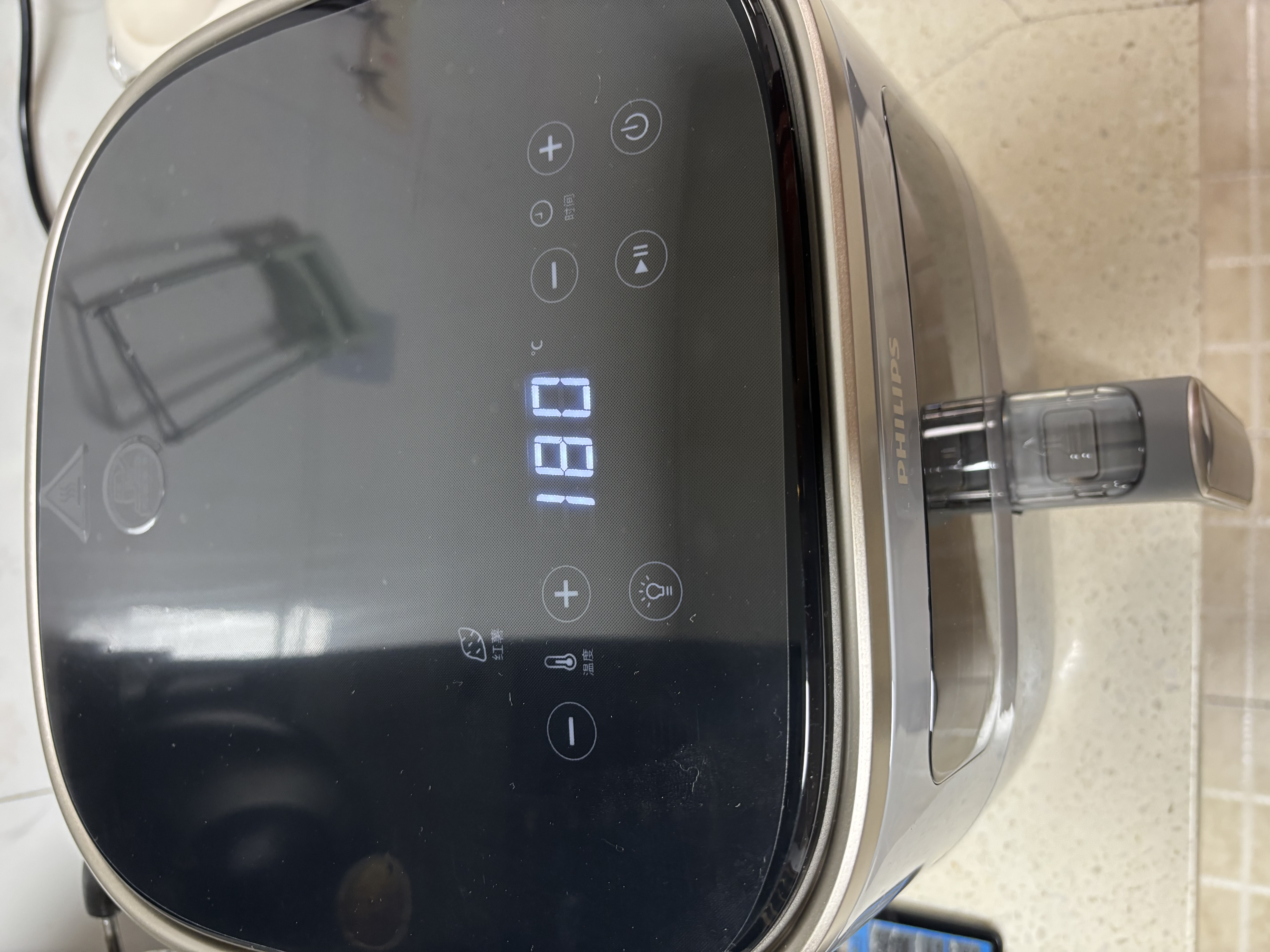 飞利浦（PHILIPS）【26首发升级新品】0氟含钛空气炸锅家用可视窗口5.6L大容量多功能免翻面空气炸烤箱一体机HD9258 实拍图