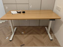 乐歌（Loctek）【热卖】电动智能升降电脑桌办公直播桌学习书桌小户型家用E2S 1.4米原木色桌板+白腿 实拍图