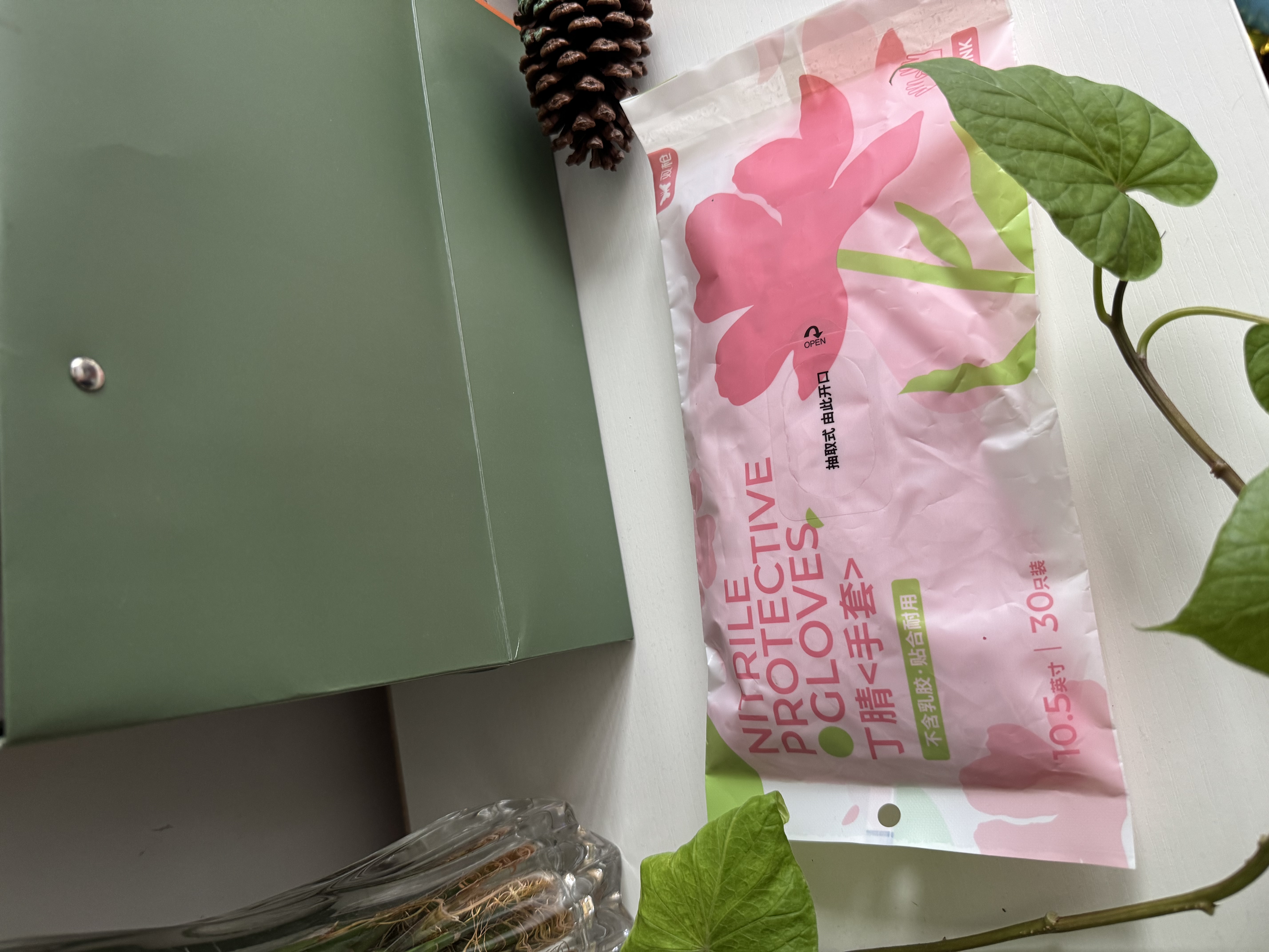 双枪纯丁腈手套【加长加厚】厨房家用一次性食品级橡胶手套耐用清洁 实拍图