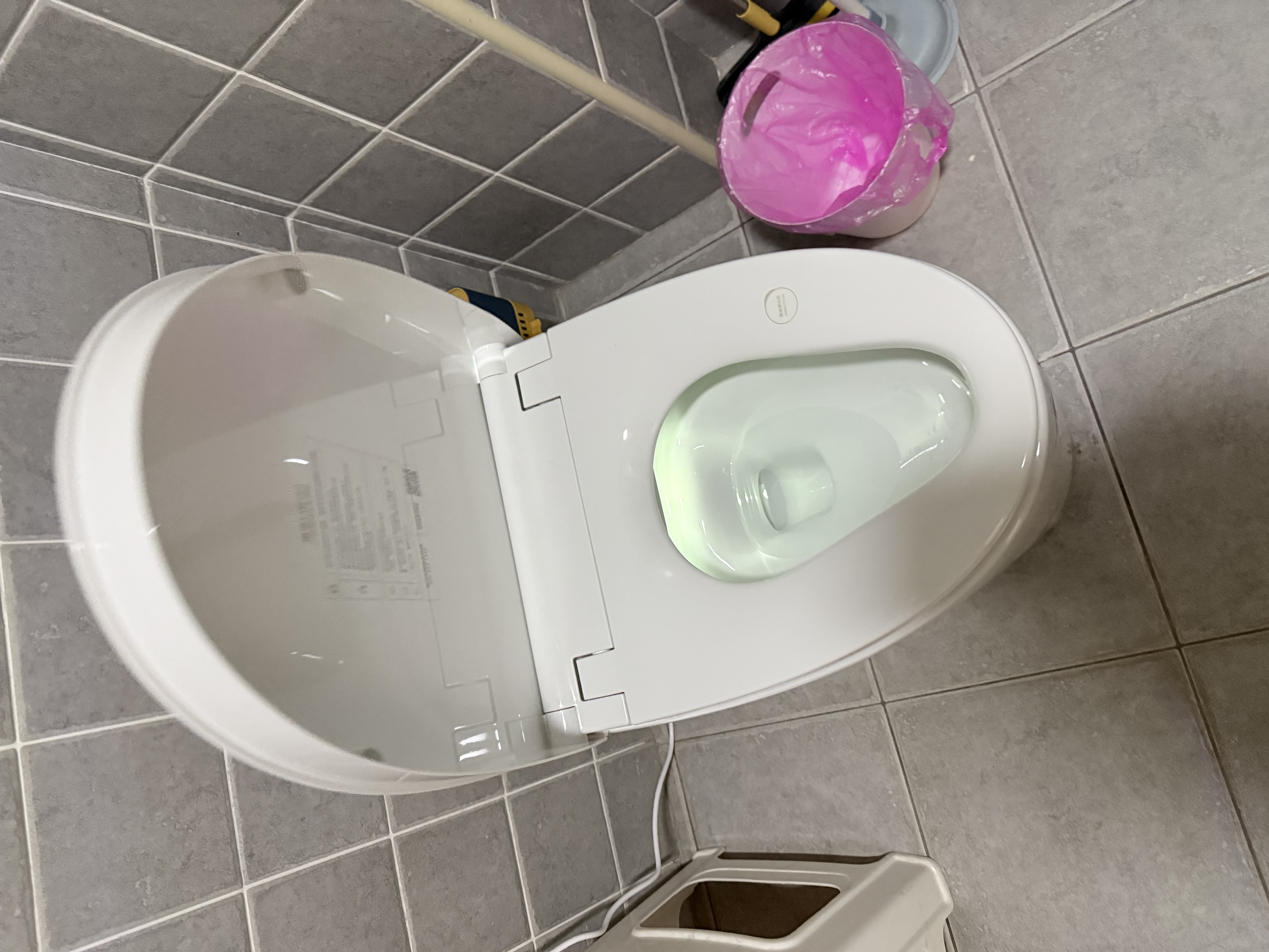 恒洁（HEGII）轻智能马桶海豚座Max灵动智控感应翻盖DCQ613C-305免费送装 实拍图