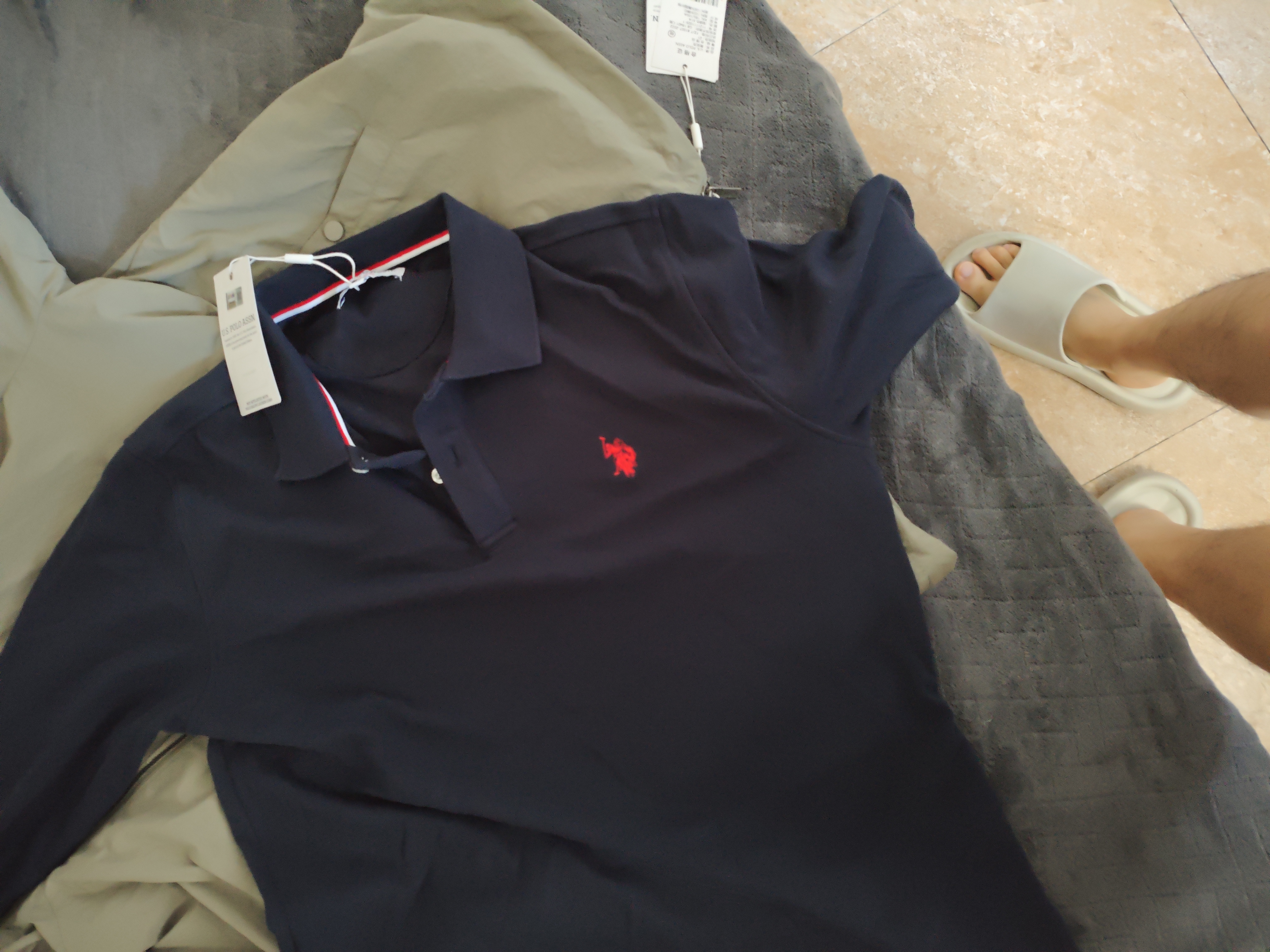 U.S. POLO ASSN.polo衫男翻领秋季纯棉商务休闲长袖t恤男士高端上衣父亲节礼物 实拍图