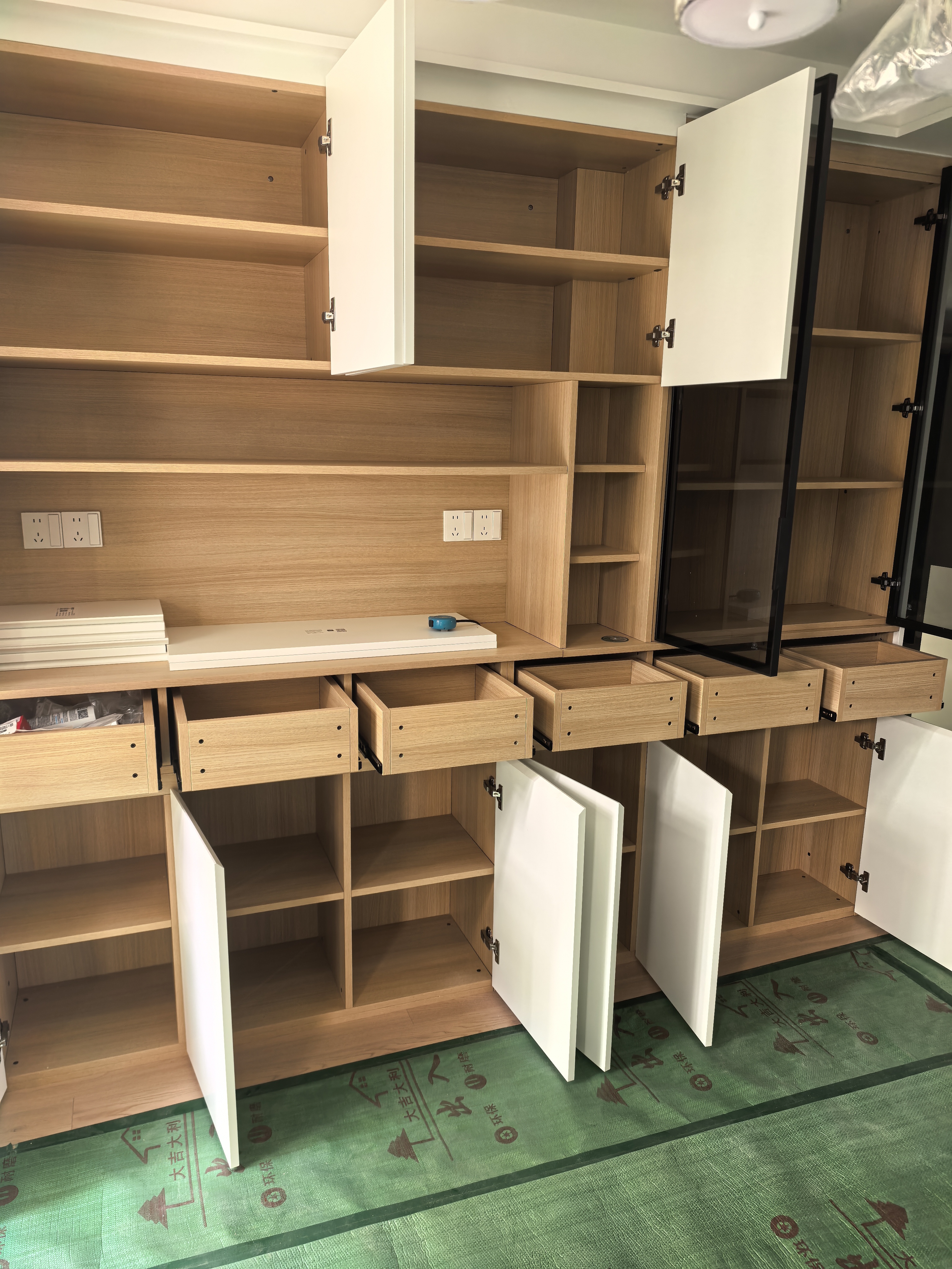 京东全屋定制厨房不锈钢橱柜304一体成型厨房加厚操作台玻璃水槽岛台订金-GB 实拍图
