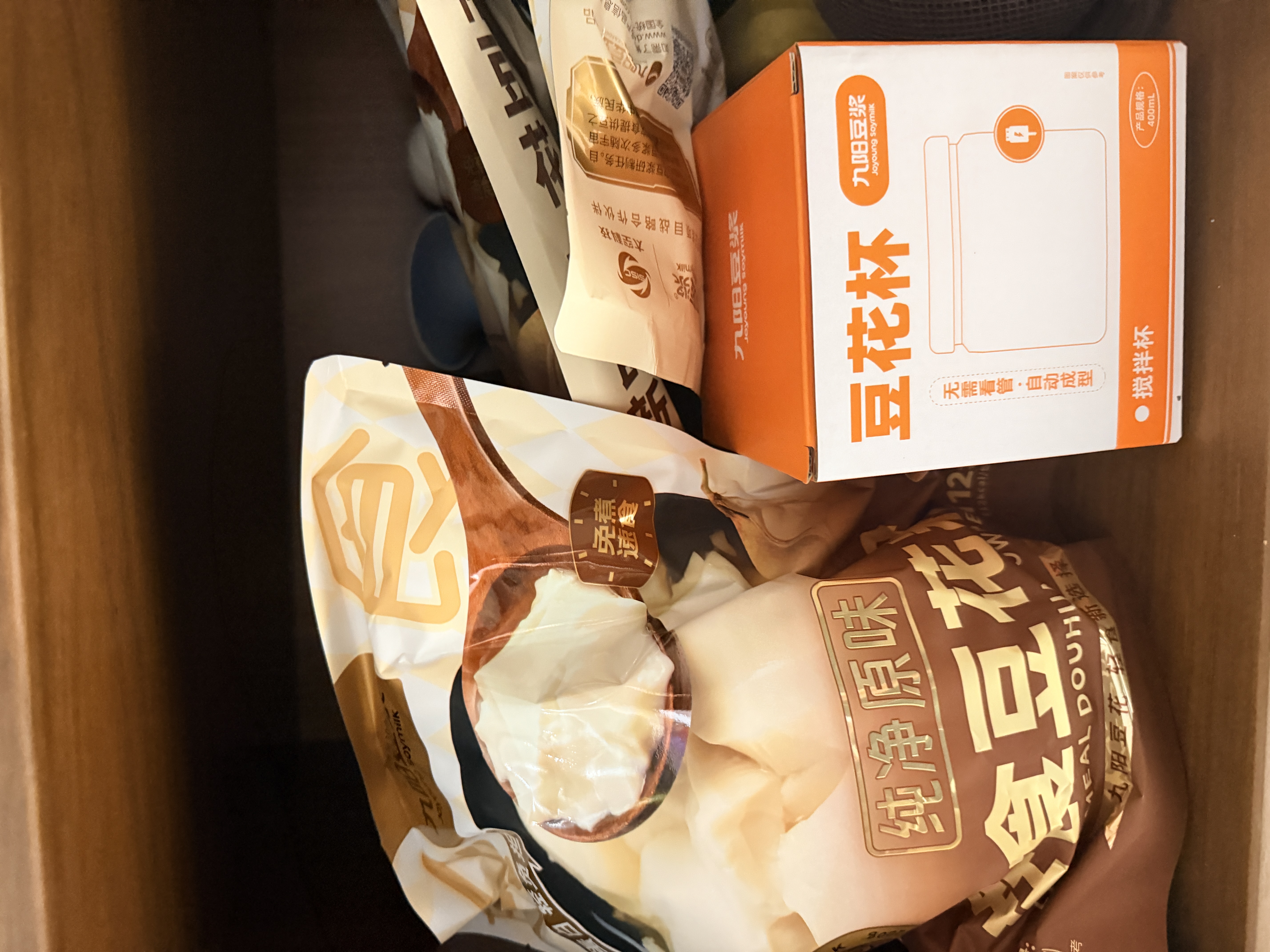 九阳豆浆轻食豆花粉3袋*7条送豆花杯纯净豆花豆腐脑早餐 实拍图