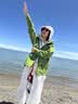 伯希和（Pelliot）[成毅同款]山壳冲锋衣硬壳男女防风防水秋季夹克外套12340164绿XS 实拍图