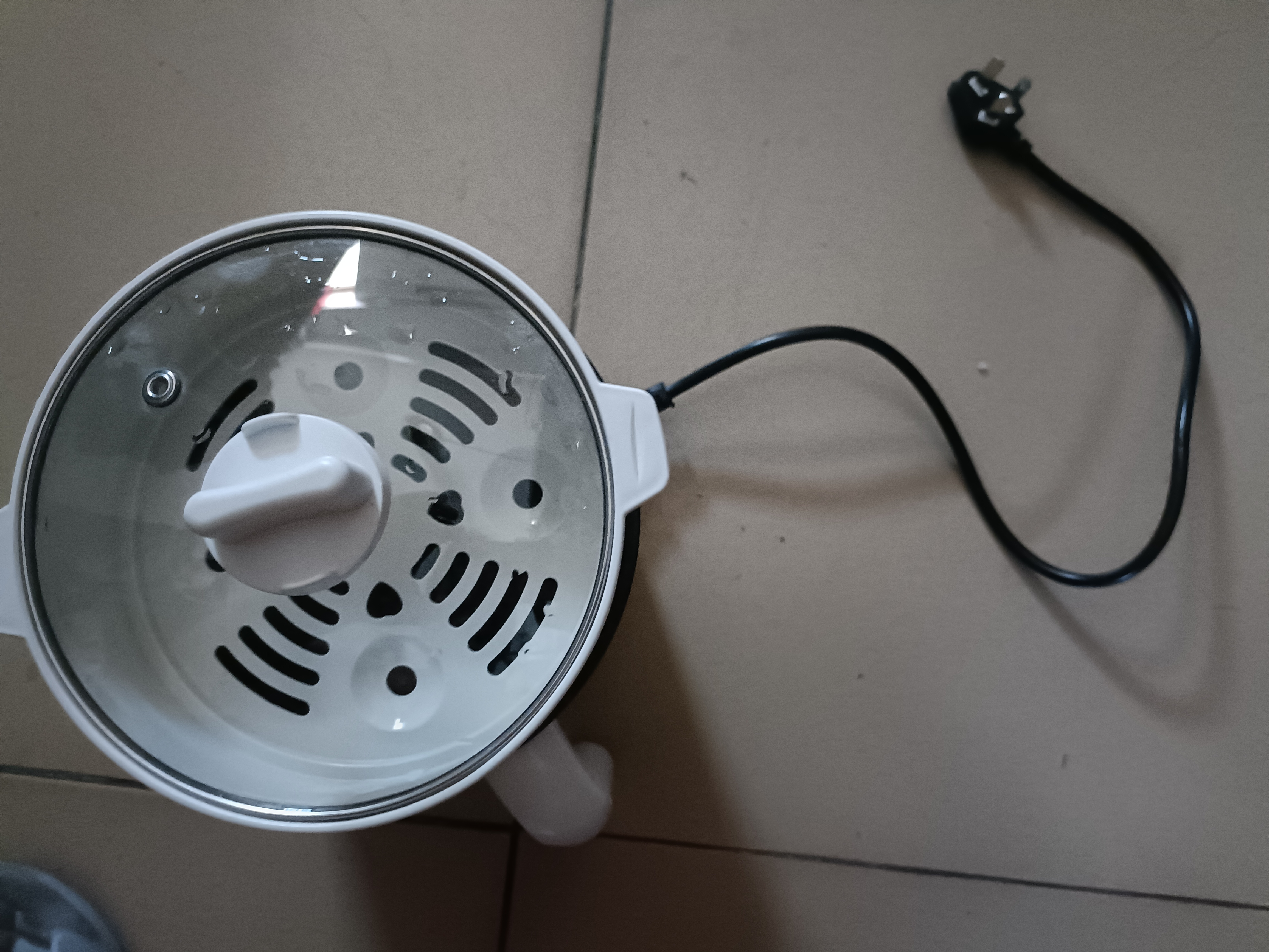 电煮锅小电锅电炒锅小锅电煮锅火锅多功能锅电火锅宿舍小电锅家用电蒸锅炒菜专用2-3人泡面锅家用 不粘内胆-单层+送塑料蒸笼【可煎炒煮饭丨火锅】 实拍图