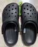 卡骆驰（CROCS）经典洞洞鞋轻便百搭女沙滩鞋包头拖鞋男鞋|10001 黑色-001(含智必星) 39 (240mm) 实拍图