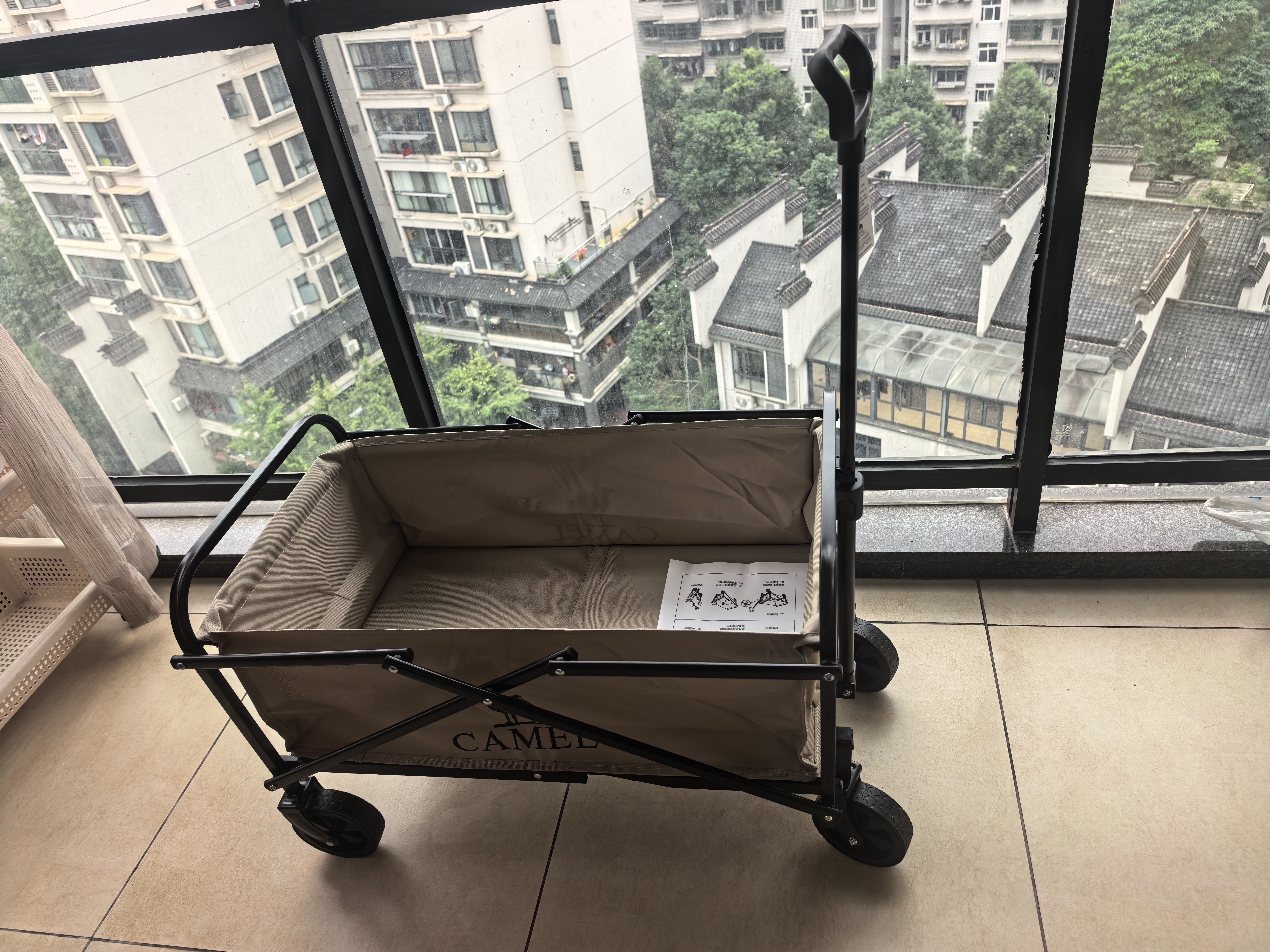 骆驼（CAMEL）露营小拉车营地车折叠购物车买菜溜娃遛狗车拉杆拖推车家用取快递 实拍图
