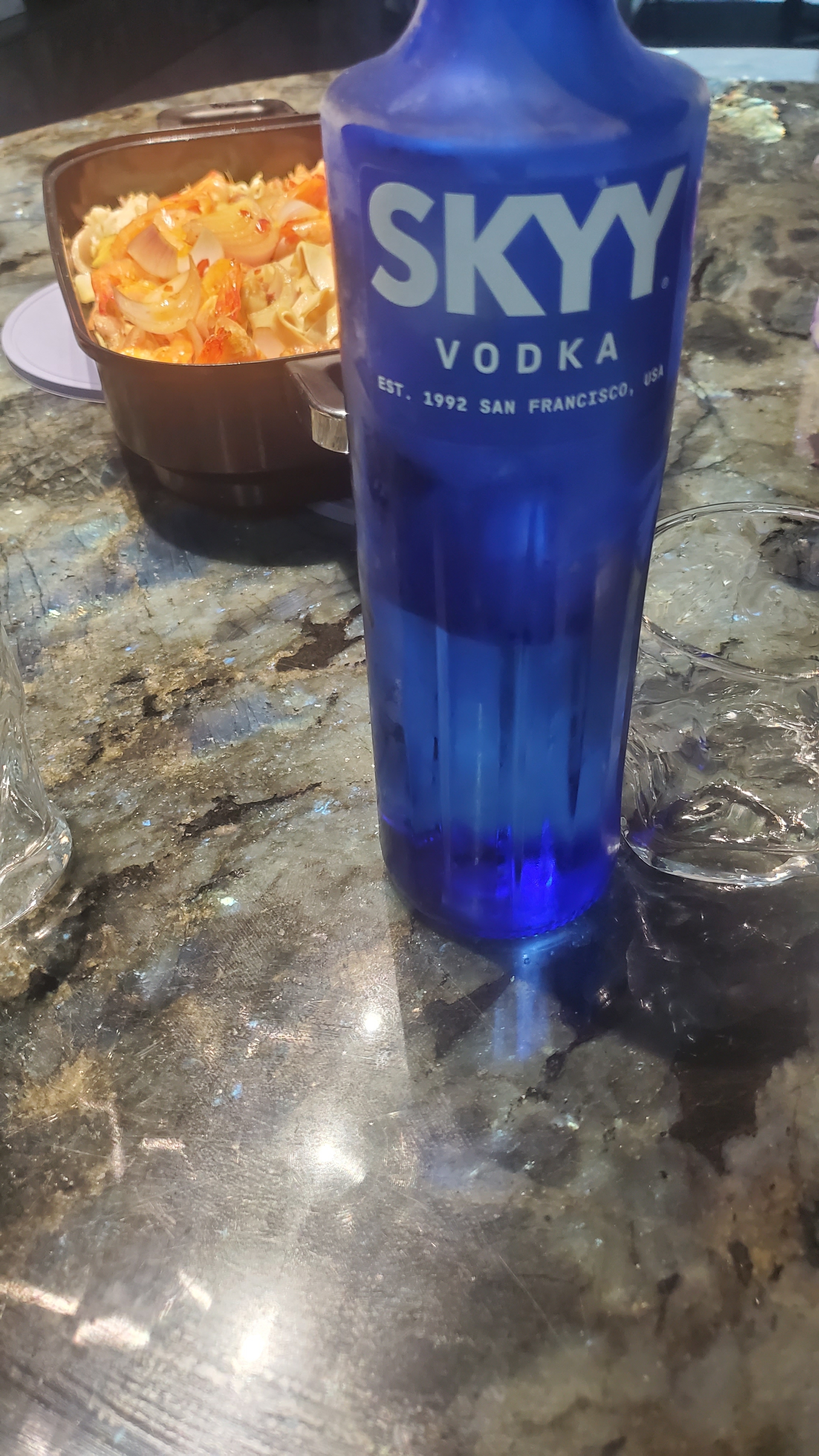 深蓝（SKYY）SKYY 伏特蓝天伏特加 原瓶进口洋酒750ML*2双支礼盒装 送礼 实拍图