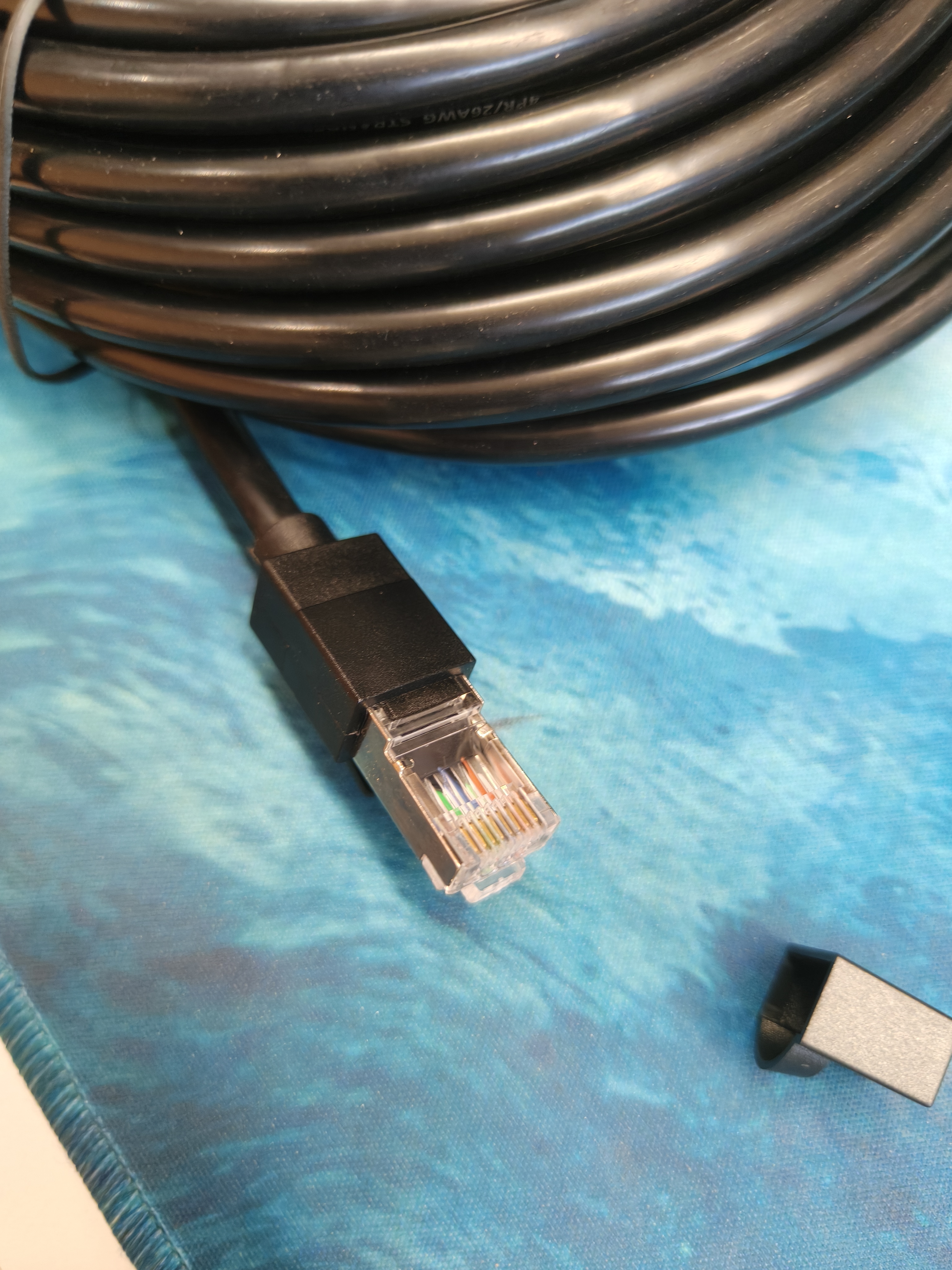 绿联六类屏蔽网线 CAT6类千兆网络连接线 工程家用电脑宽带8芯双绞抗干扰成品跳线 黑10米55176 实拍图